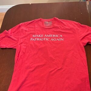 Red Patriotic Slogan T-Shirt